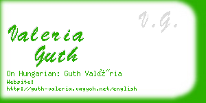 valeria guth business card